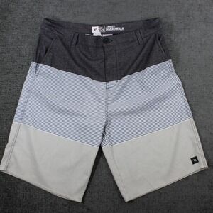 Rip Curl Mirage Boardwalk Hybrid Shorts Mens 34 Gray Striped  Boardshort